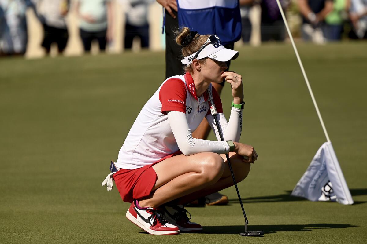 Nelly Korda steals spotlight the last 2 tournaments of year The